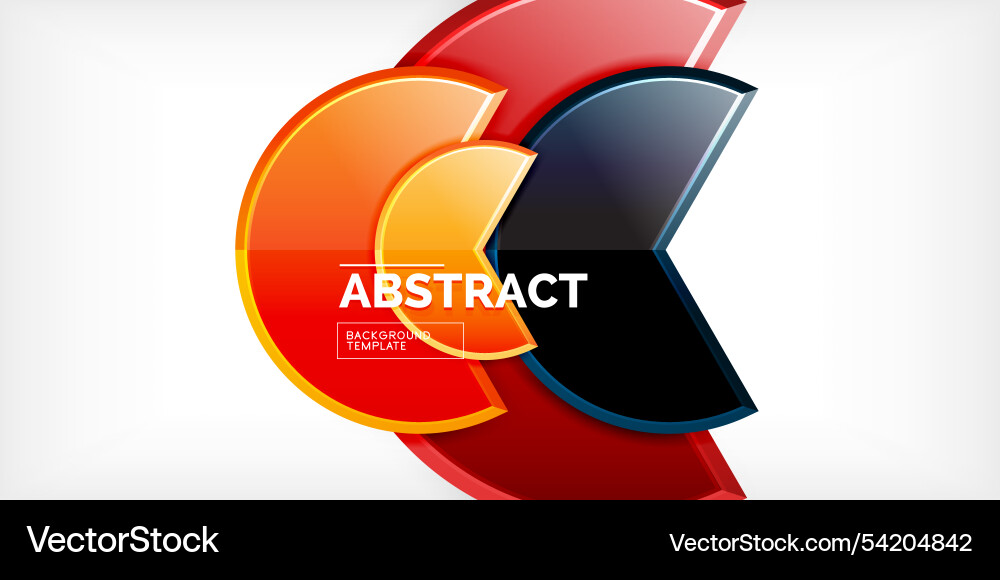Trendy round shapes with triangular angle design Trendy round shapes with triangular angle design Vector Image