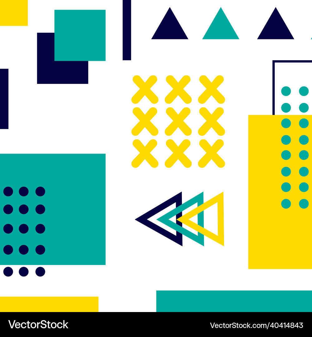 Abstract background with different geometric vector image