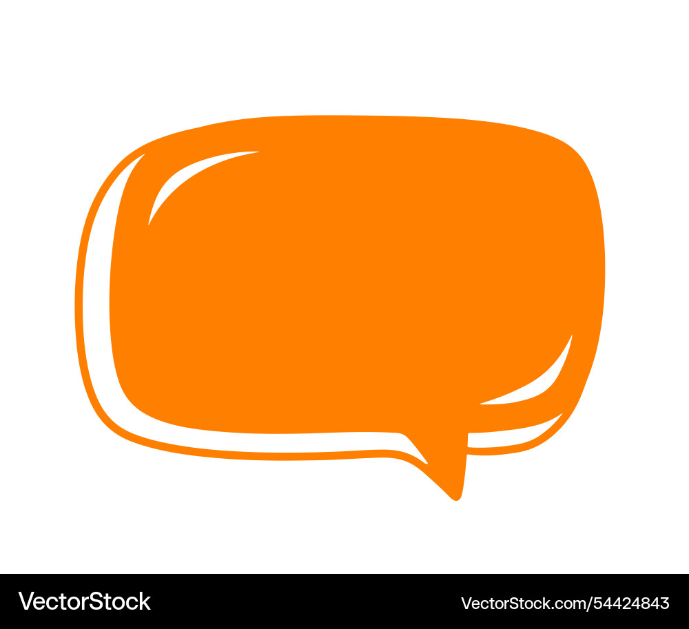 Chat speech bubble message text cloud shape vector image