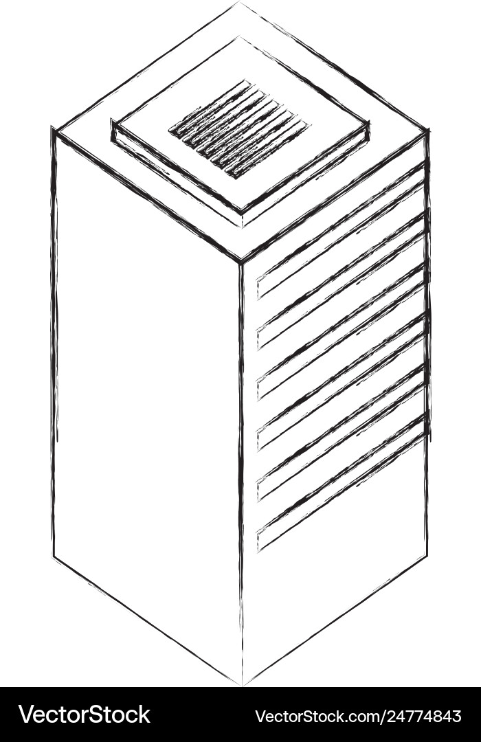 Database center server storage technology Vector Image