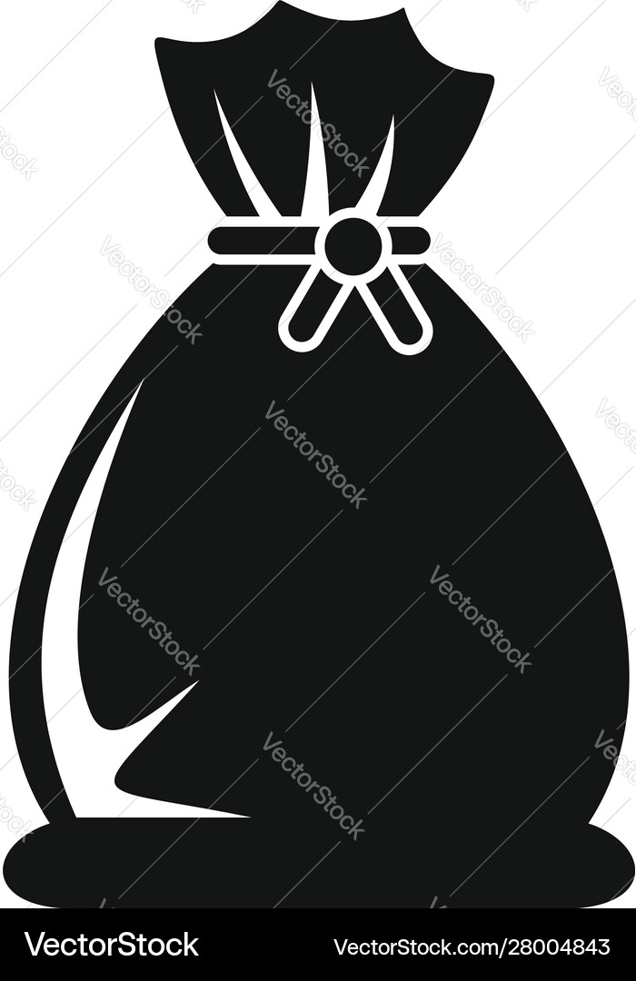 String sack icon simple style String sack icon simple style vector image