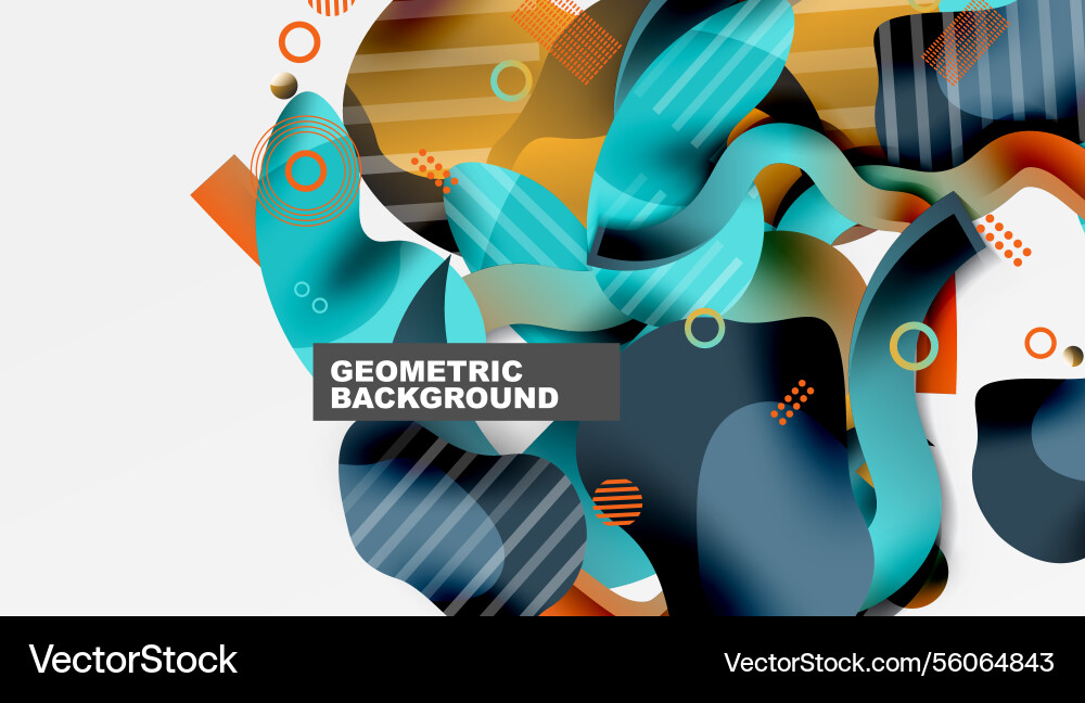 Vibrant abstract background overlapping shapes Vibrant abstract background overlapping shapes Vector Image