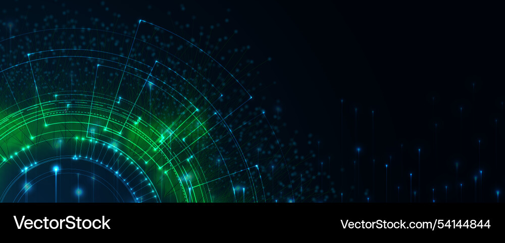 Abstract technology background wave of particles Abstract technology background wave of particles vector image