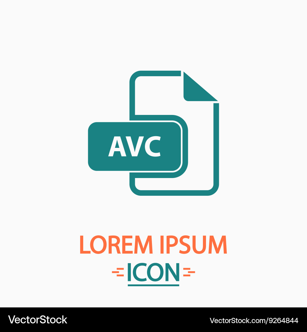 Avc computer symbol Vector Image