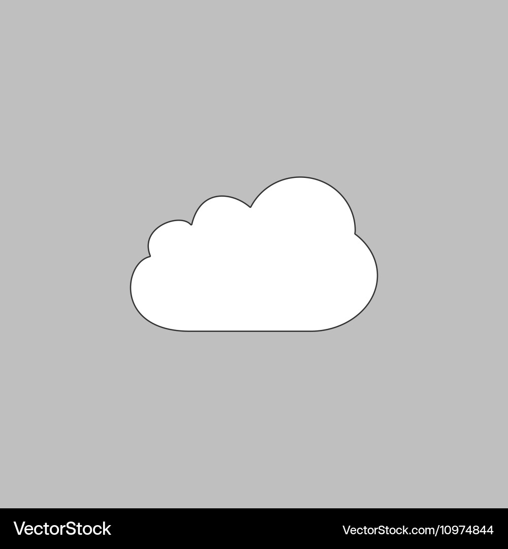 Cloud computer symbol vector image