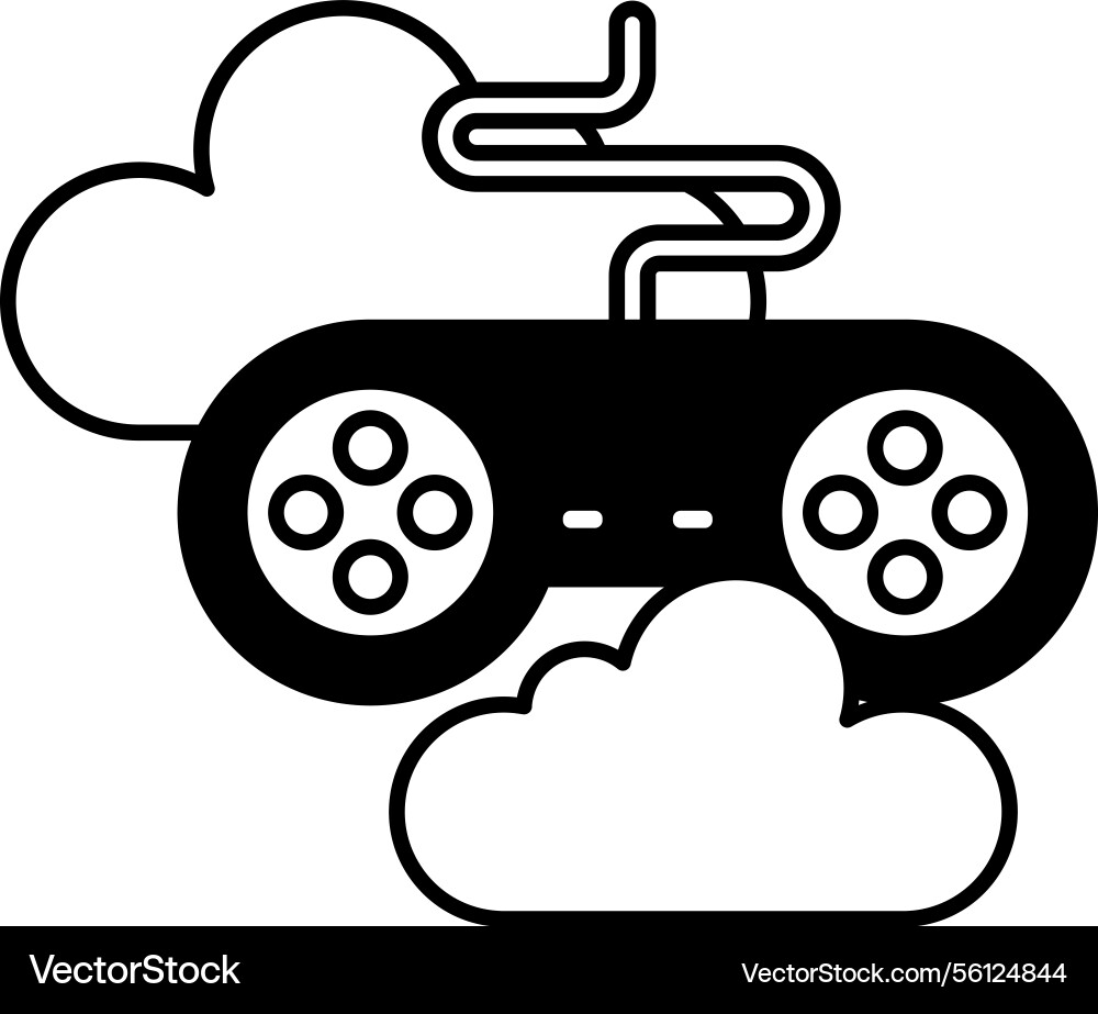 Controller is positioned in the middle Controller is positioned in the middle vector image