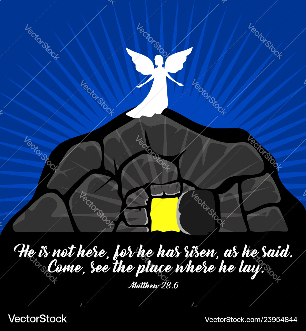 Easter jesus christ is risen Royalty Free Vector Image