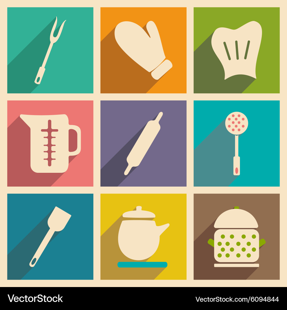 Flat with shadow concept and mobile application vector image