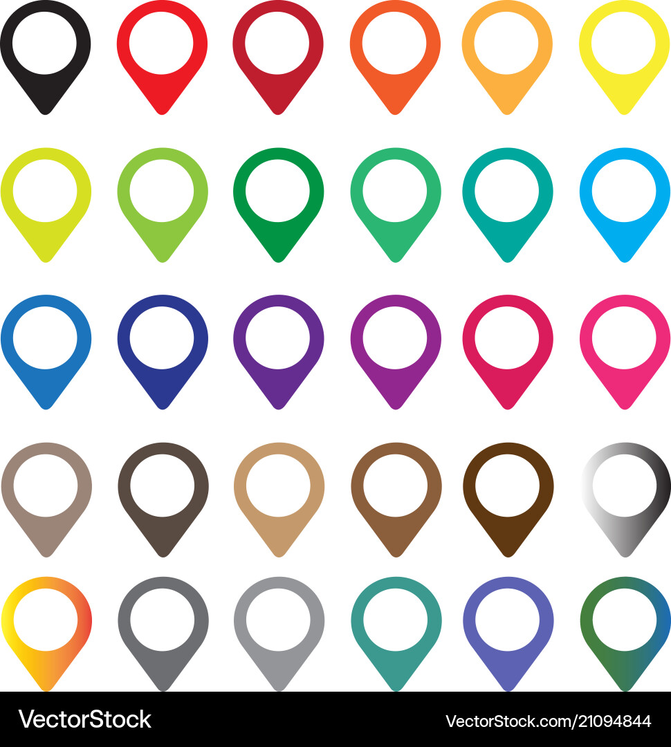 Map pointer icon vector image