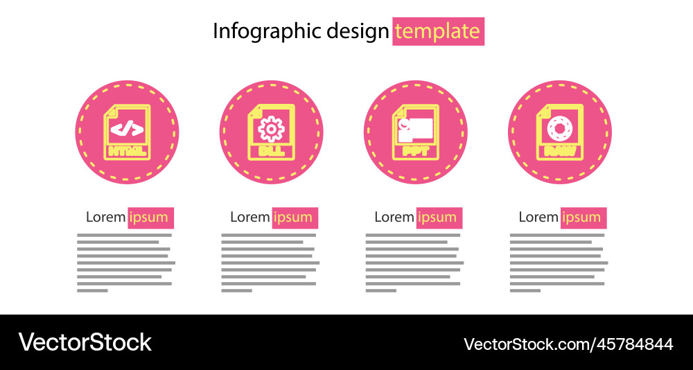 Set line ppt Datei Dokument Rohe dll und HTML-Symbol Set line ppt Datei Dokument Rohe dll und HTML-Symbol vektorbild