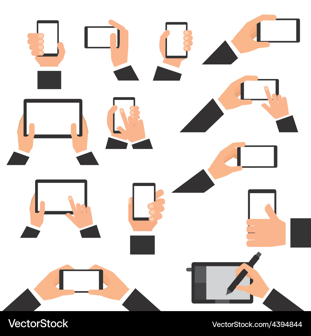 Touchscreen Interaction vector image