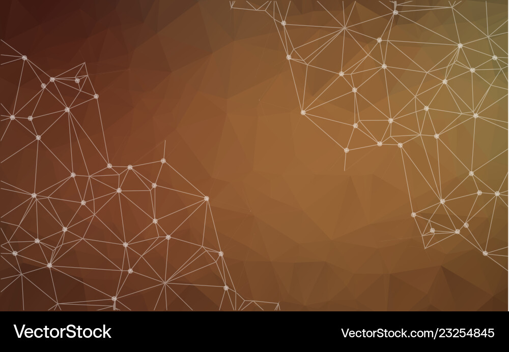 Abstract polygonal brown background triangular Abstract polygonal brown background triangular vector image
