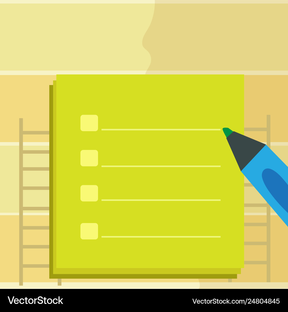 Blank checklist sheet piling with tick box Blank checklist sheet piling with tick box vector image