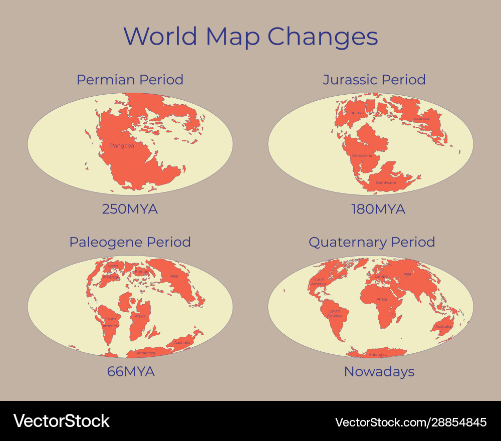 Map world and changes in different Map world and changes in different vector image