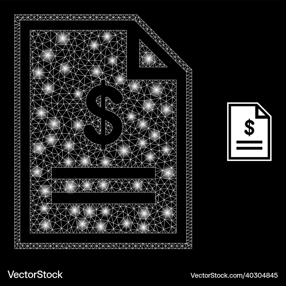Mesh web price page with illumitated Mesh web price page with illumitated vector image