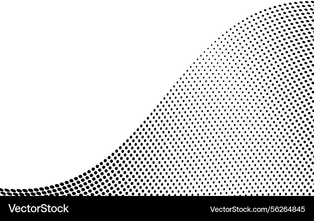 Pop art wave gradient halftone dots fade pattern Pop art wave gradient halftone dots fade pattern vector image