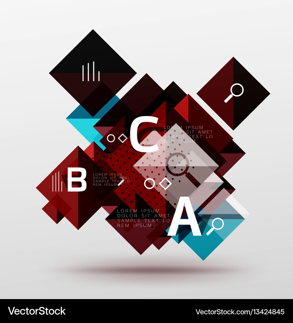 Repetition of overlapping color squares Repetition of overlapping color squares Vector Image