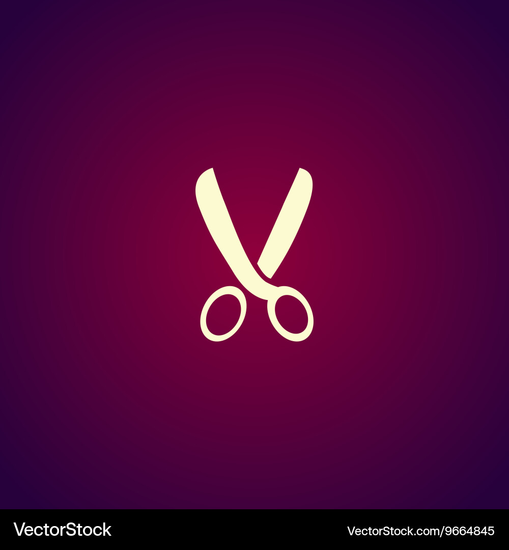 Scissors icon flat design vector image
