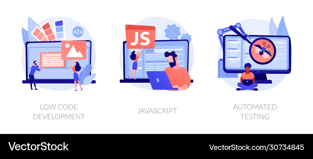 Software Development Workflow vector image