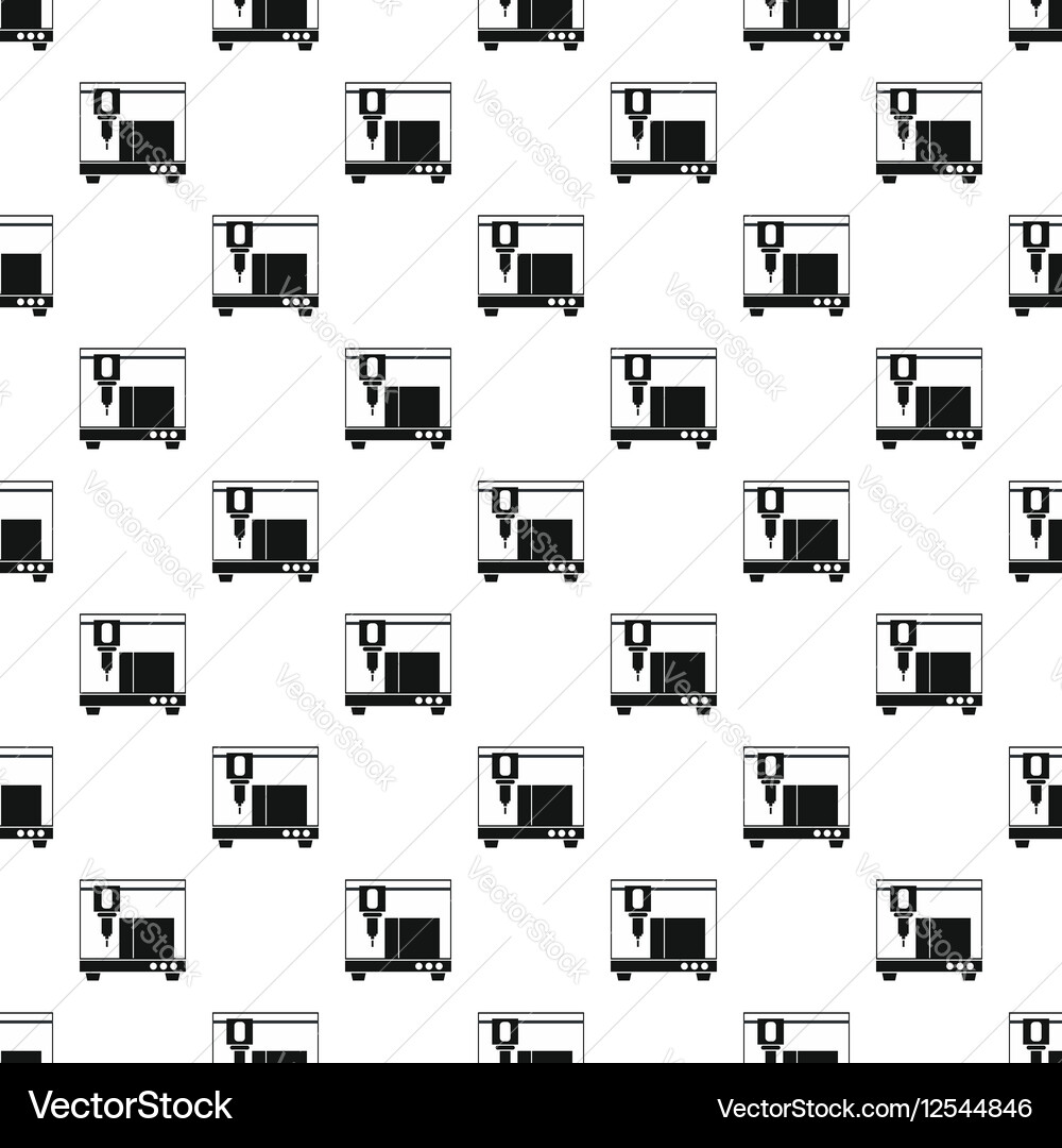 3d printer pattern simple style vector image