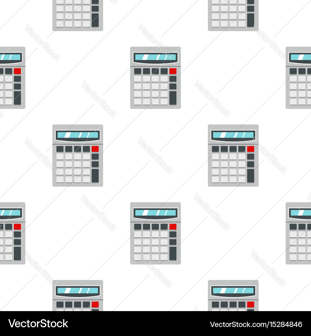 Calculator pattern seamless vector image