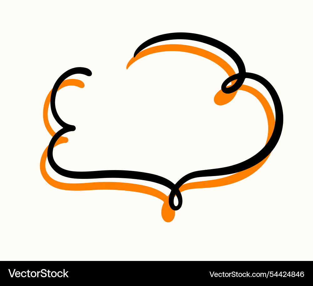 Chat speech bubble message text cloud shape vector image