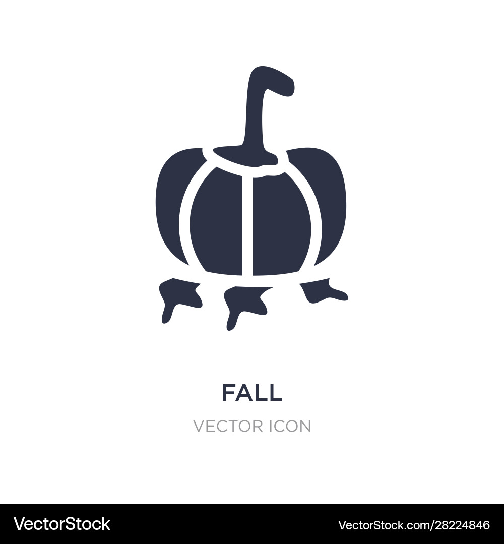 Fall icon on white background simple element from Fall icon on white background simple element from vector image