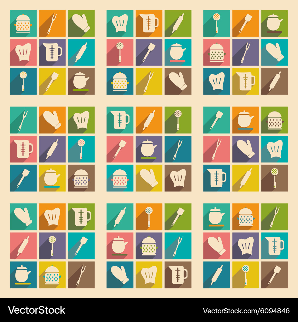 Flat with shadow concept and mobile application vector image