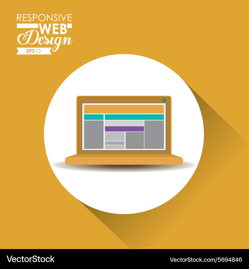 Responsive web design vector image