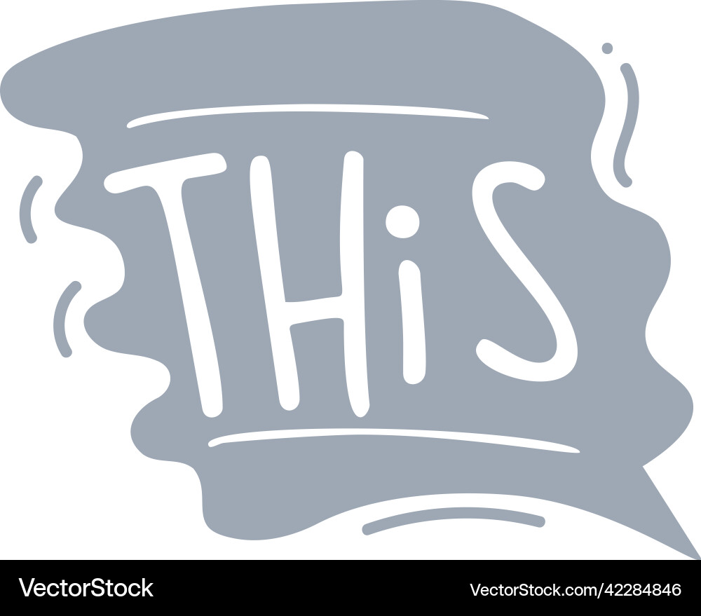 This dialog bubble sticker chat message cloud Vector Image