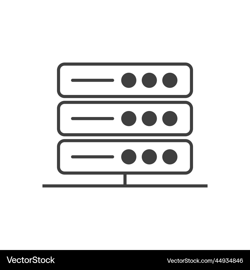 Webhosting Server-Symbol oder Datenspeicher Webhosting Server-Symbol oder Datenspeicher vektorbild