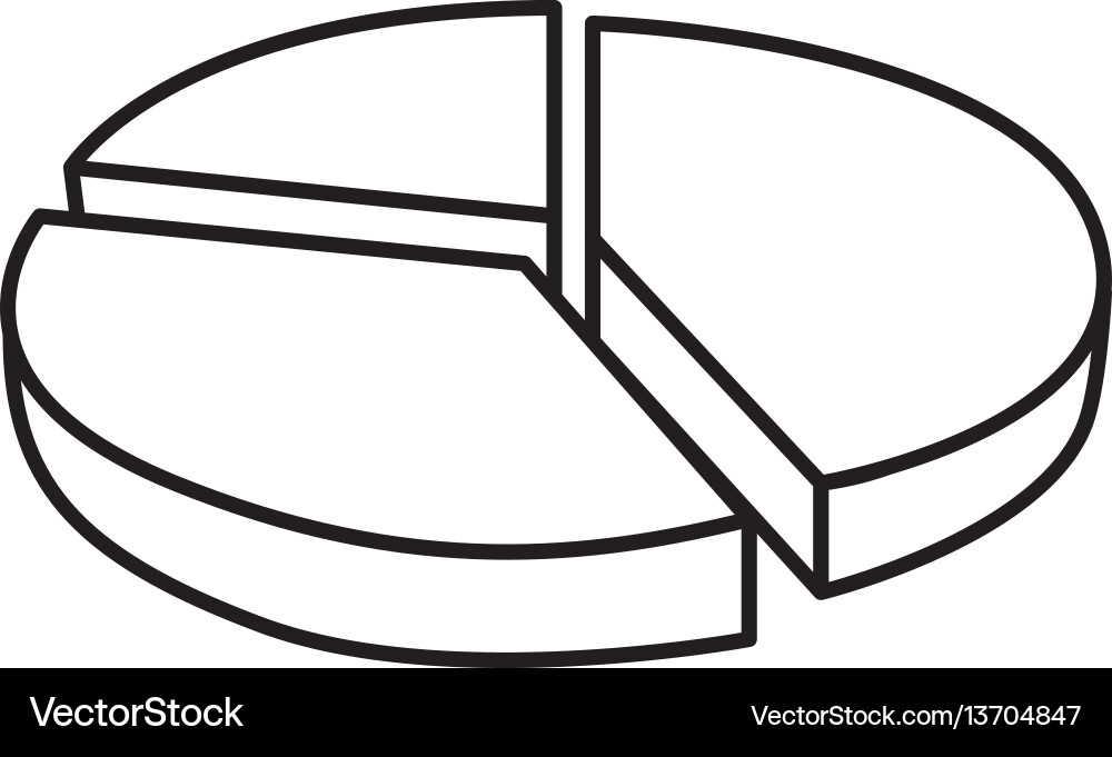 Circular statistic graph icon Vector Image