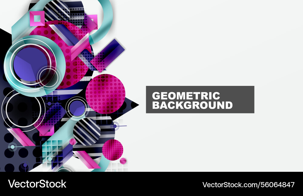 Dynamic complex geometric abstract background Dynamic complex geometric abstract background vector image
