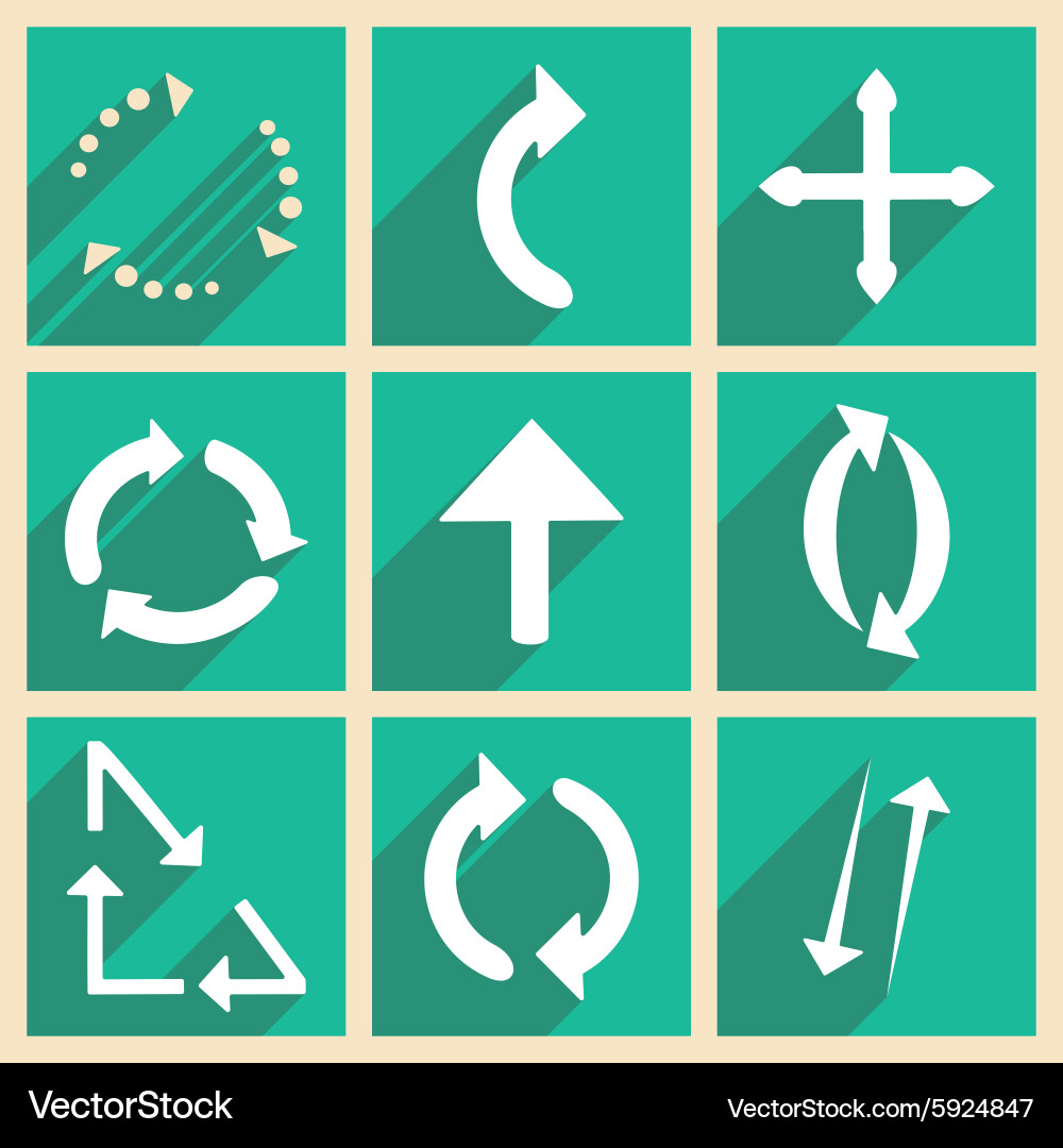 Flat with shadow concept and mobile application Vector Image