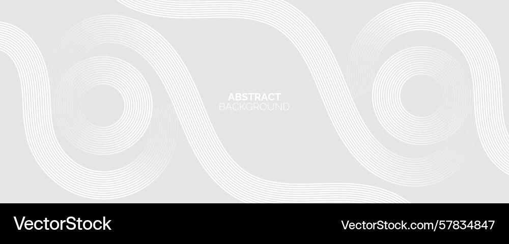 Grey abstract background with white circle lines Grey abstract background with white circle lines Vector Image