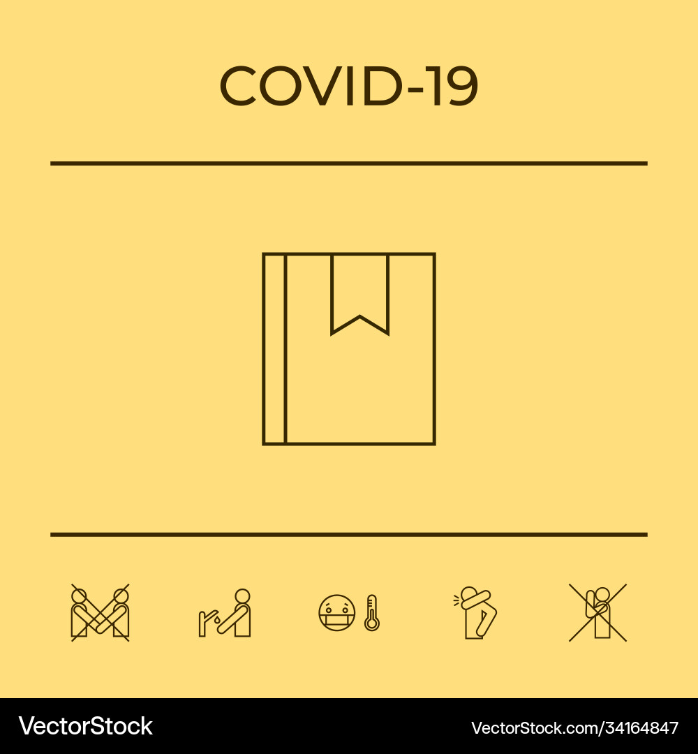 Notification linear icon - add to bookmarks Notification linear icon - add to bookmarks Vector Image