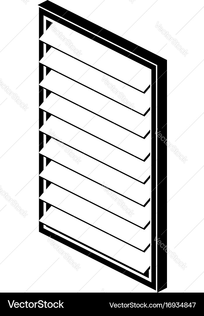 Rectangular window frame icon simple black style vector image