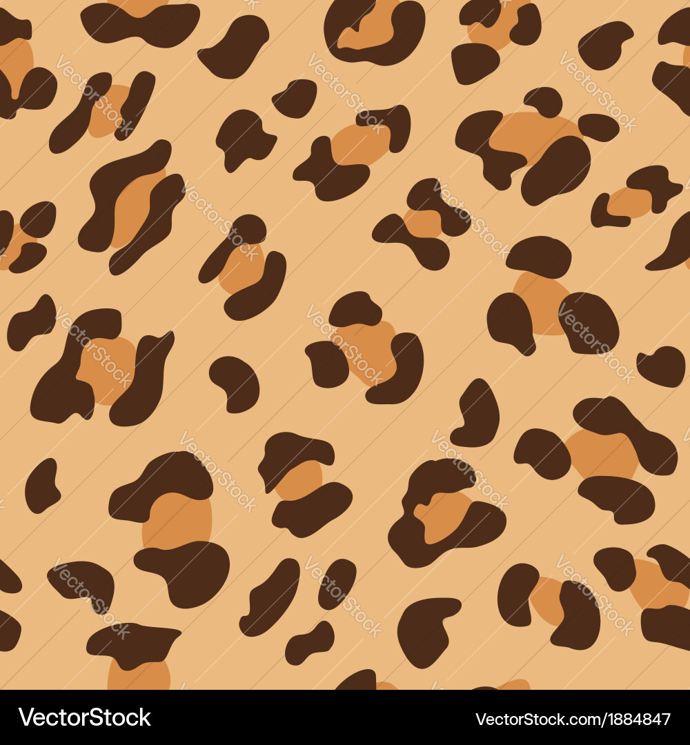 Seamless pattern - leopard skin Royalty Free Vector Image