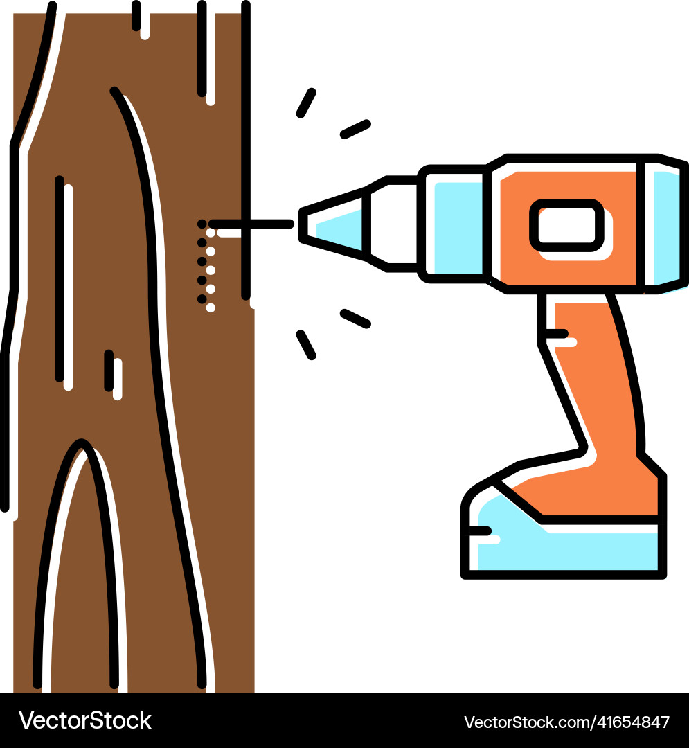 Tapping trees color icon Vector Image