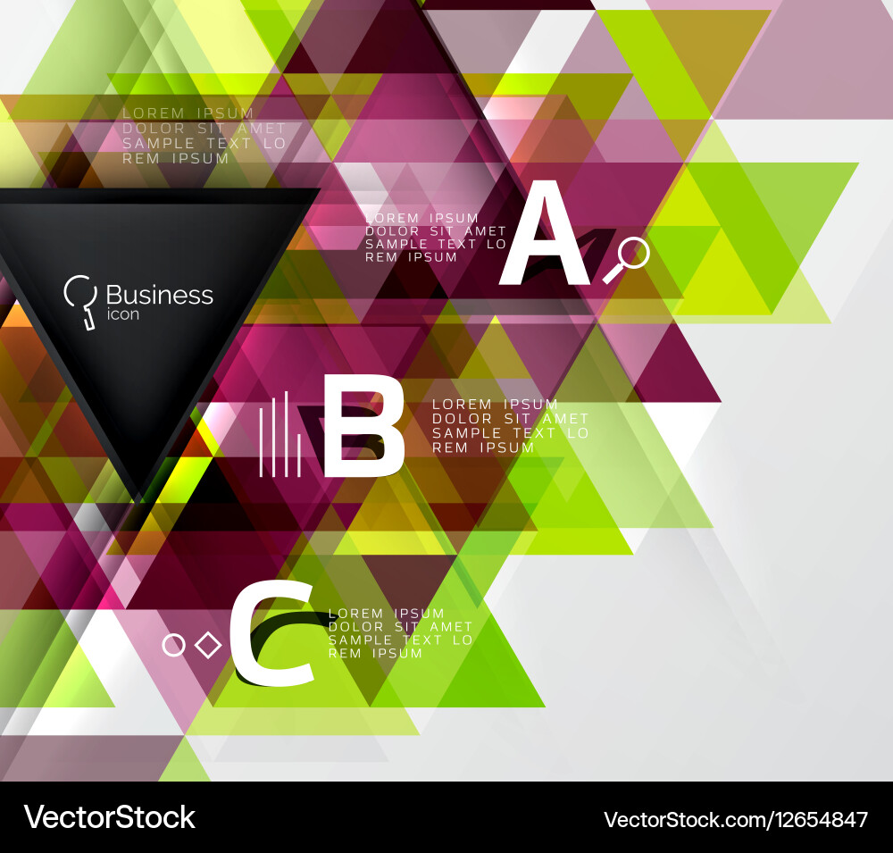 Triangle polygonal abstract background Vector Image
