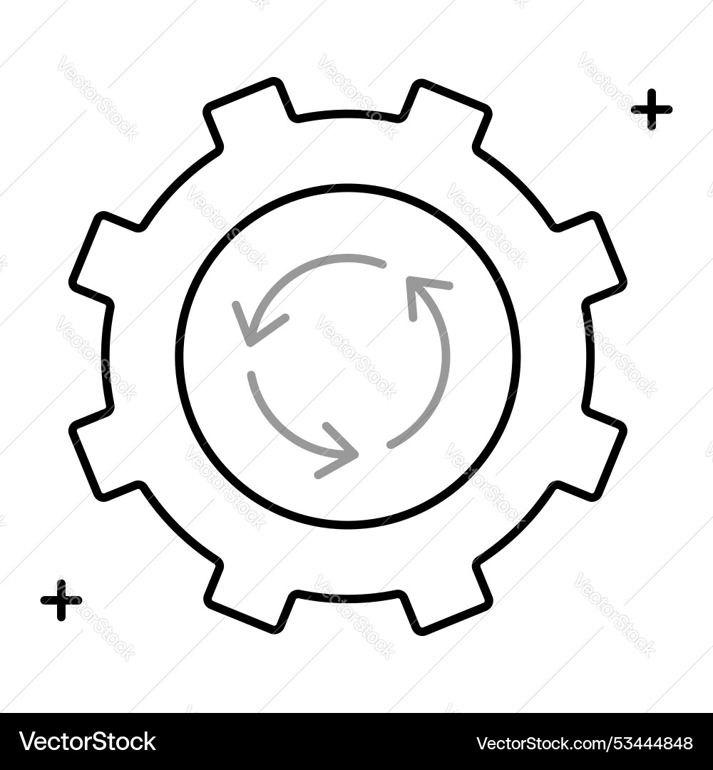 Disassembly and reverse engineering icon design vector image