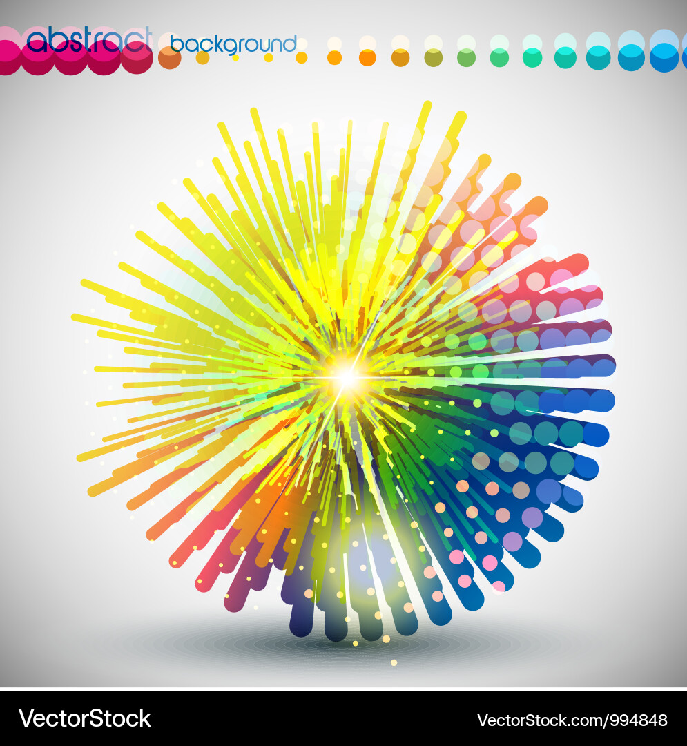 Dynamic Color Burst Background vector image