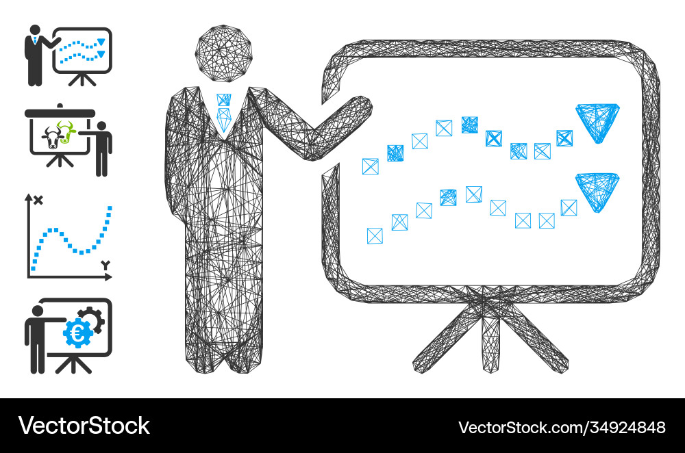 Hatched trends lecture mesh Hatched trends lecture mesh vector image