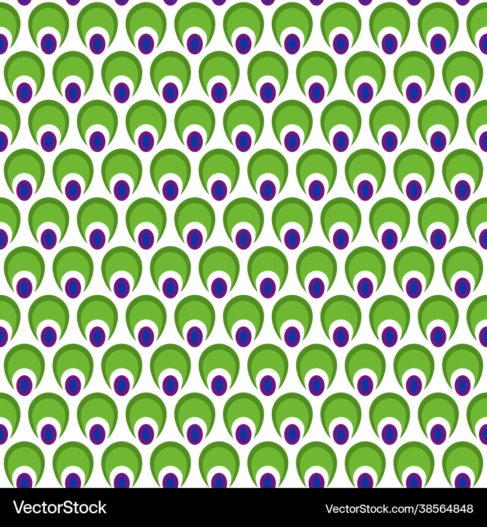 Peacock pattern seamless image Peacock pattern seamless image Vector Image