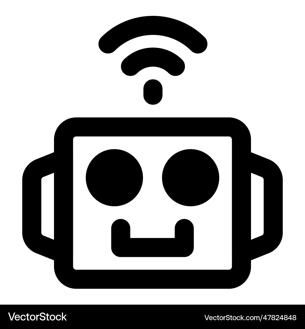 Robotic operation using wireless network vector image