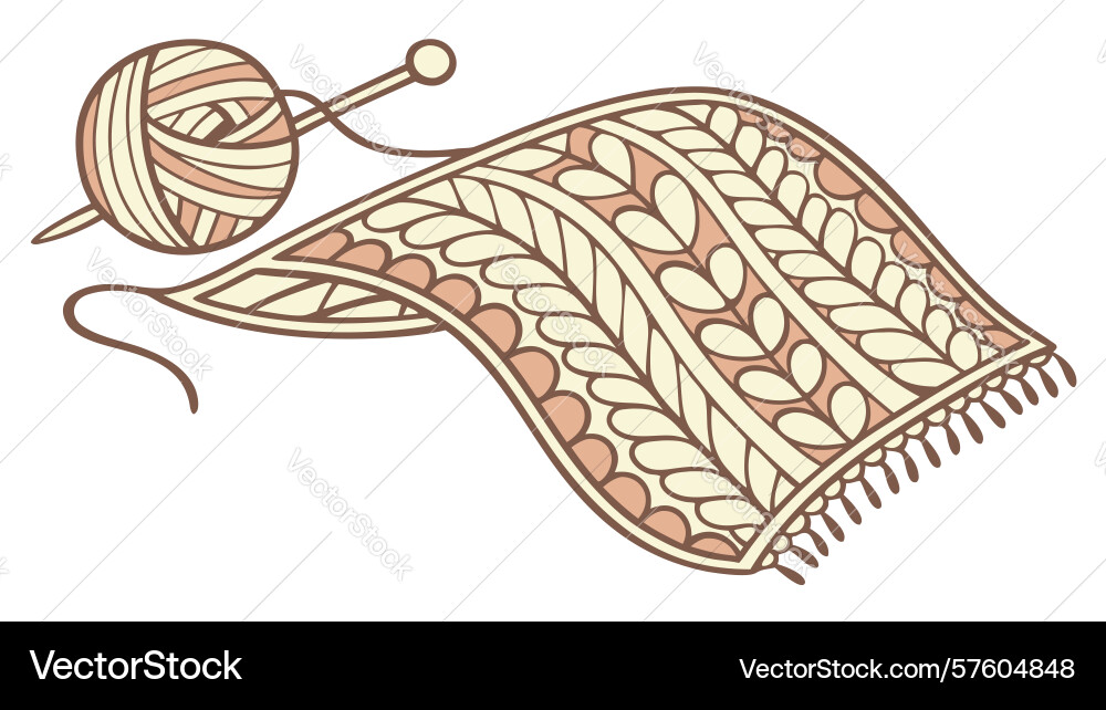Textured knitted fabric pattern design generative vector image