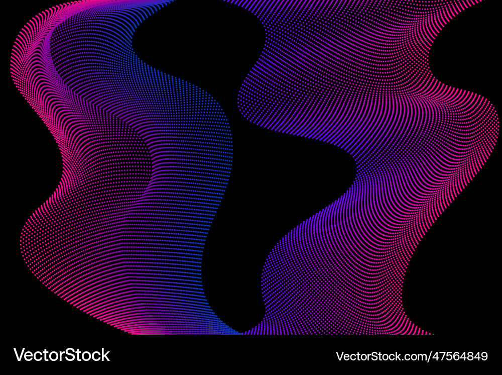 Abstract background from dots and lines vector image