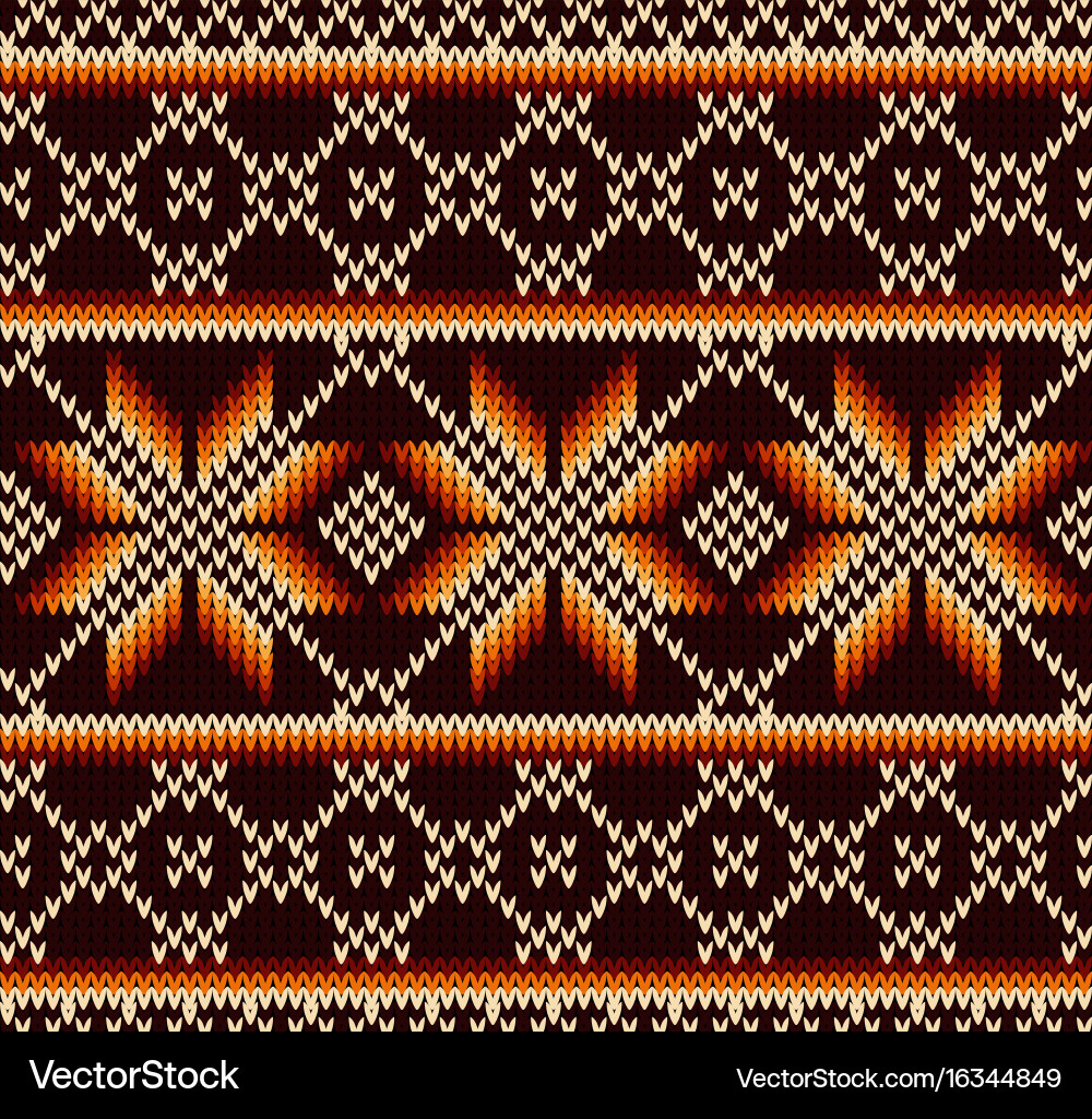 Abstract pattern with seamless knitted texture vector image