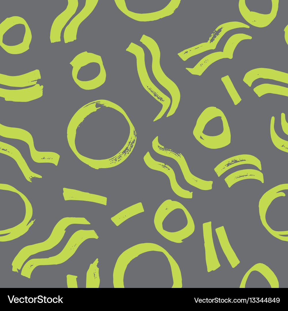 Circular Brushstroke Pattern vector image