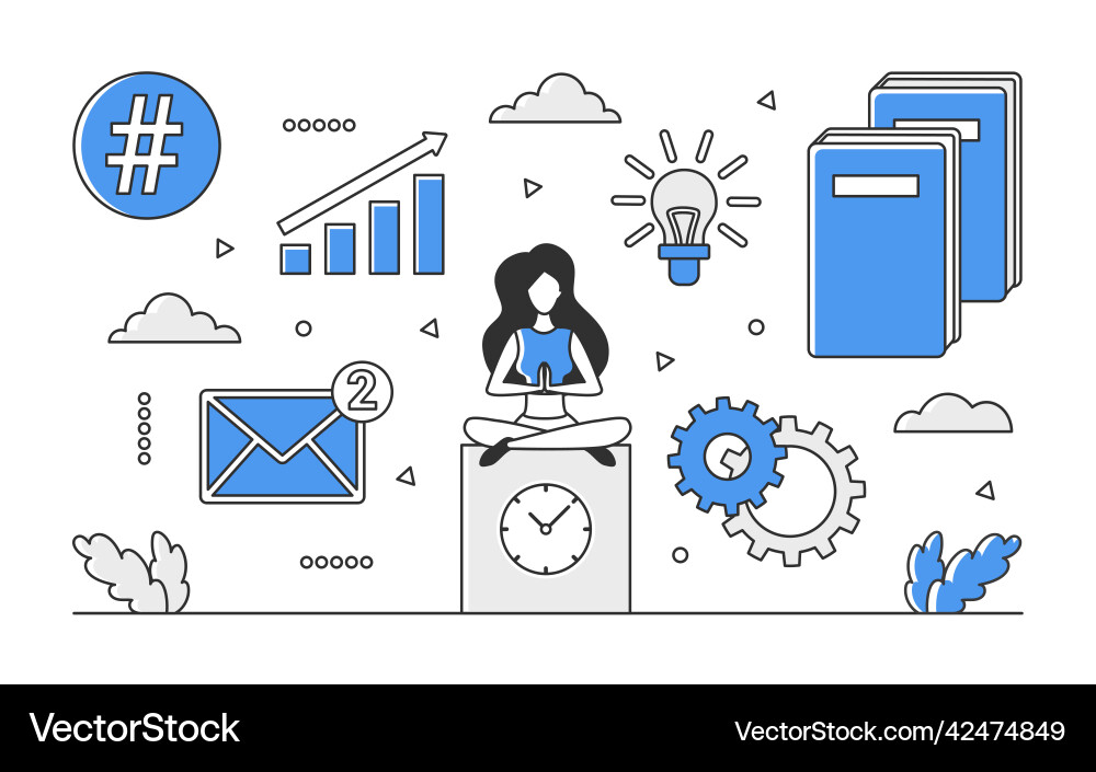 Data Analytics & Insights Vector Image